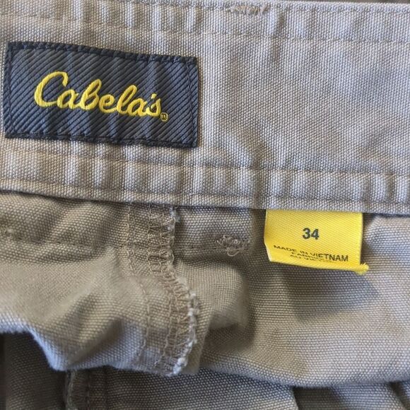Cabelas Khaki Hiking Shorts Mens Size 34 - Picture 5 of 6